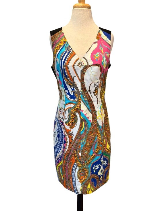Trina Turk Dresses & Skirts - Vintage Trina Turk Paisley Sheath Dress Sleeveless Size 10